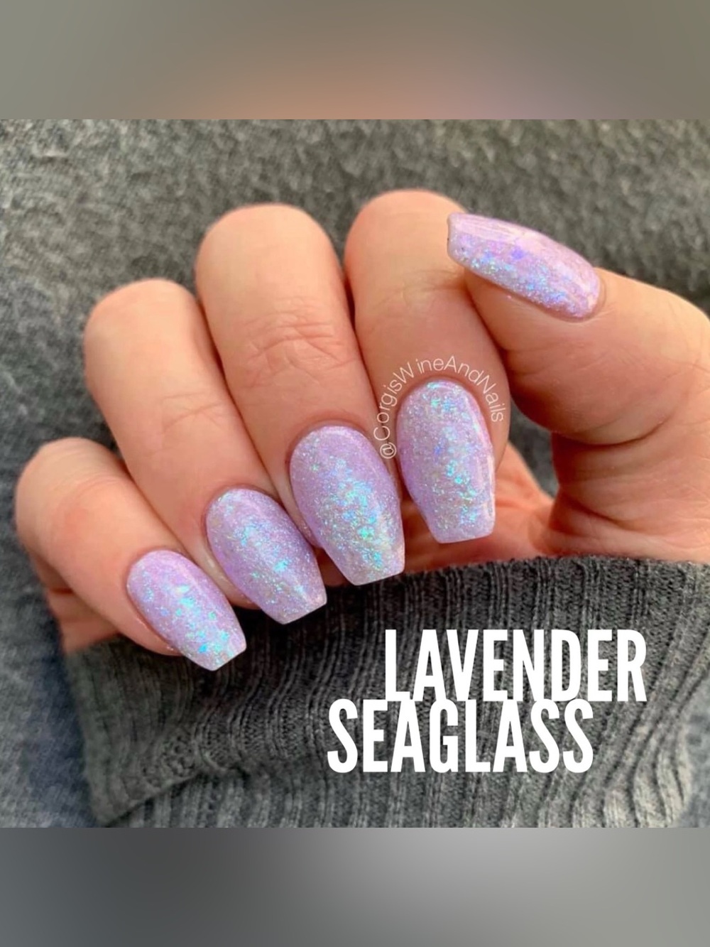 SPARKLE & CO.  Lavender Seaglass Dip Powder